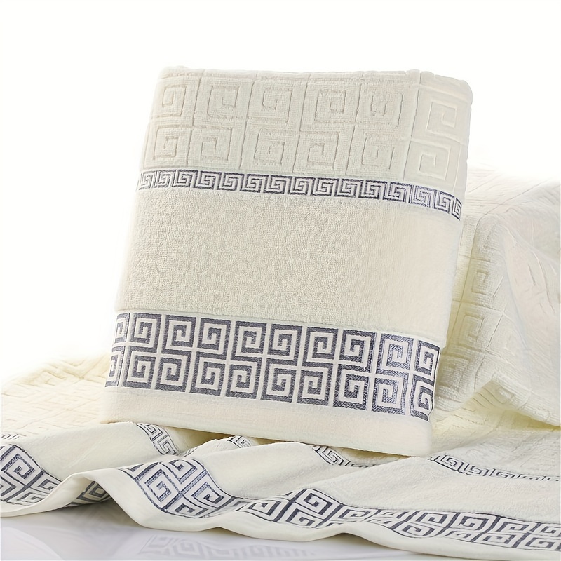 Εξαιρετικά μαλακό σετ πετσετών μπάνιου και ντους που στεγνώνει γρήγορα, απορροφητικό, φιλικό προς το δέρμα, βαμβακερή υφαντική τεχνική για οικιακό μπάνιο