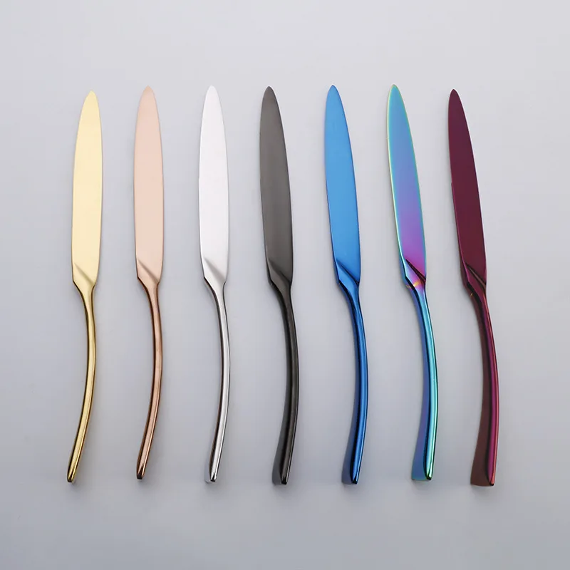 Набор столовых приборов из нержавеющей стали, столовые приборы Kaya, зеркало с покрытием, розовый металл, нержавеющая сталь для свадебных мероприятий, ресторанов, отелей