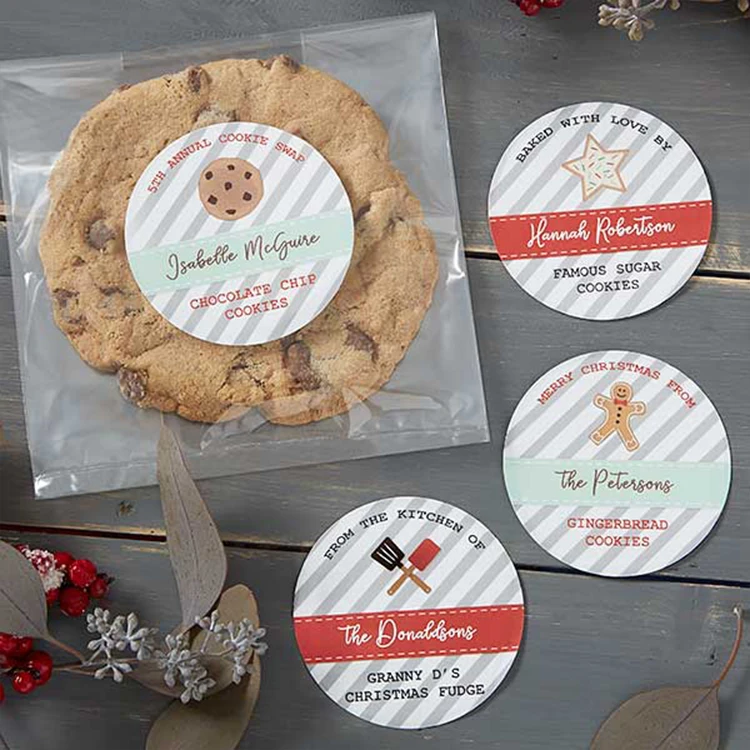 Пользовательский дизайн печати ваш собственный логотип бренд маленький круг виниловой изделия из ПВХ сорта шоколадные чипсы упакованные печенья