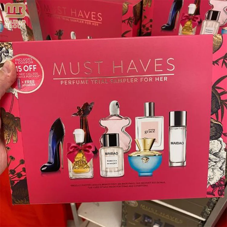 30 мл 50 100 мл комплект образцов подарочной коробки для духов Индивидуальный флакон для духов и коробка Роскошный бумажный подарочный набор Упаковка для флаконов для духов