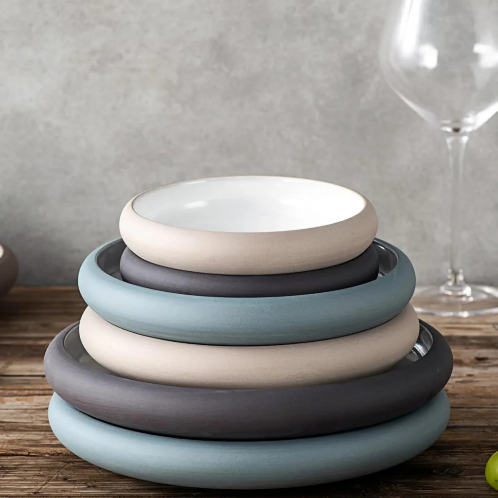 Посуда Роскошные круглые фарфоровые тарелки и тарелки в европейском стиле Vajilla Vaisseles, наборы столовой посуды для ресторана отеля