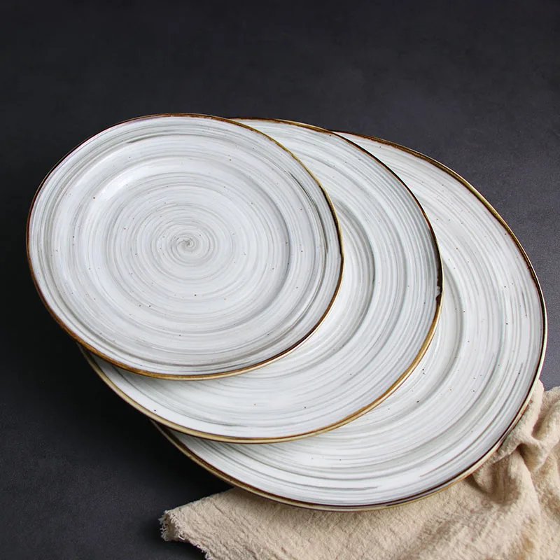 Фарфоровый набор столовой посуды Набор свадебных скандинавских тарелок Красочные фарфоровые наборы посуды