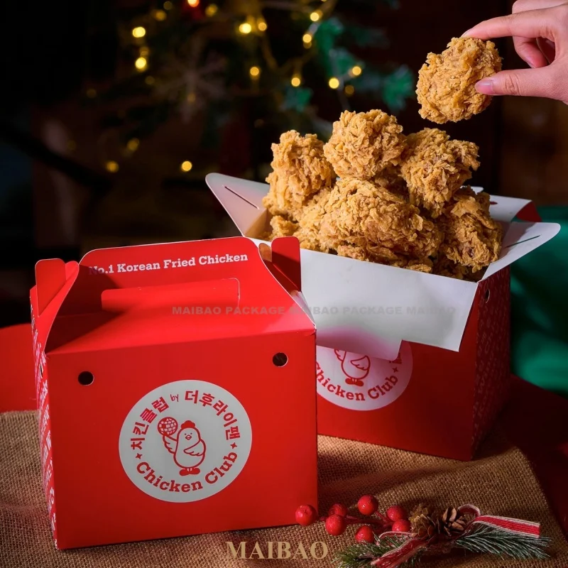 Печатные эко-рестораны, фаст-фуд, упаковочные контейнеры, бумажные коробки для закусок с картофелем фри, гамбургерами и орехами с логотипом