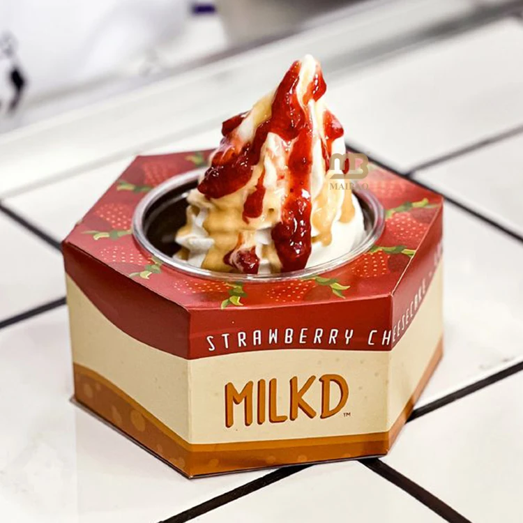 Креативные пластиковые стаканчики для фруктового десерта, йогурта, одноразовые пластиковые стаканчики для мороженого, упаковочная коробка для замороженного йогурта, пластиковые стаканчики для вечеринок