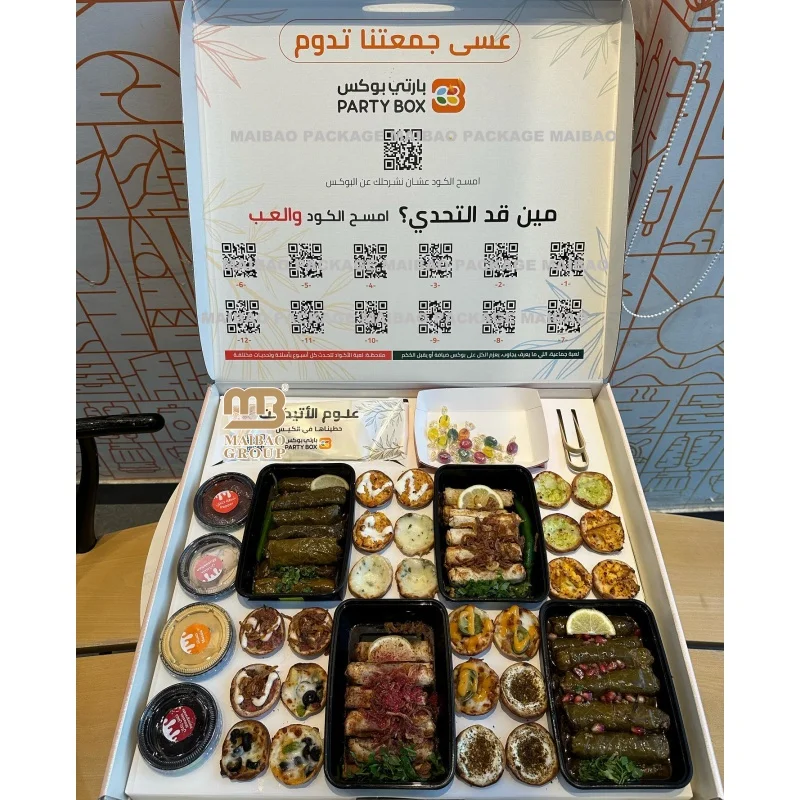 Пользовательский логотип выньте бумажную коробку Kraft для бранча на вынос