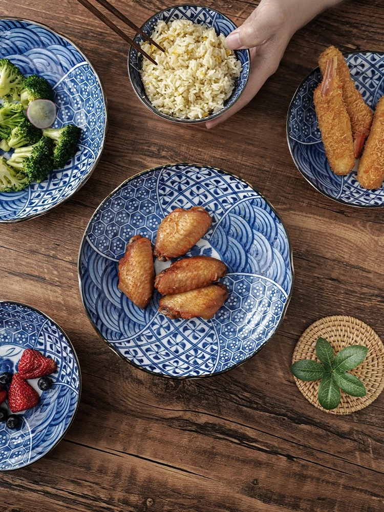 European Style Tableware Ceramic Plate Sets Dinnerware Tableware Luxury Ceramic Dinnerware Sets for Restaurants