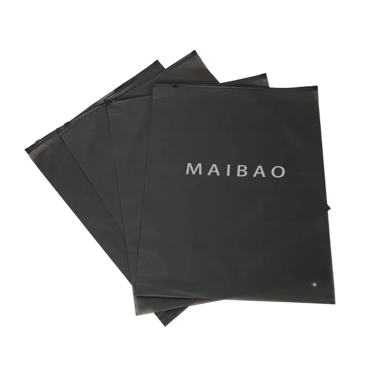 Оптовая продажа, изготовленная на заказ сумка с застежкой-молнией с принтом логотипа, черная футболка, полиэтиленовый пакет, самозапечатывающаяся полиэтиленовая сумка с замком-молнией для упаковки одежды