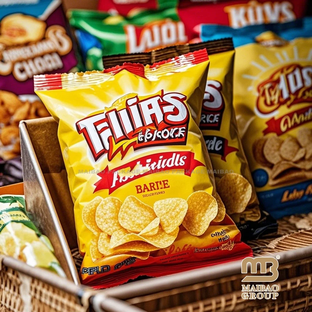 Изготовленные на заказ алюминиевые фольги, пластиковые герметичные пакеты с задней стороны, упаковка для закусок, пакет для банановых чипсов, термосвариваемый упаковочный мешок для картофельных чипсов