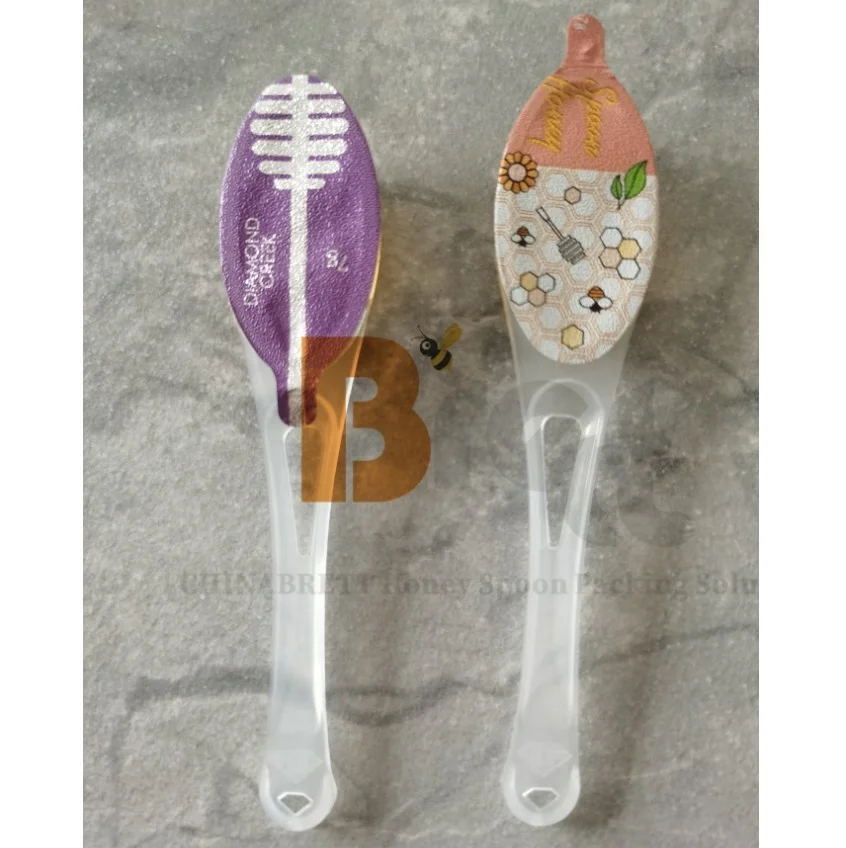 Лидер продаж Brett Manufacturing, одноразовая пластиковая ложка для меда, не содержащая бисфенола-А, нестандартные размеры 7 г, 10 г, 12 г, 15 г для путешествий, свадьбы