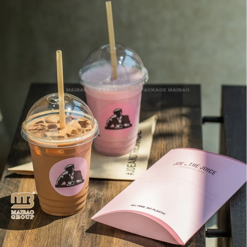 Персонализированные чашки для смузи 350 мл 500 мл 700 мл Высокие пузырьковые чашки для чая Инъекции PP Пластиковая чашка для чая с матовым молоком с крышкой и соломинкой