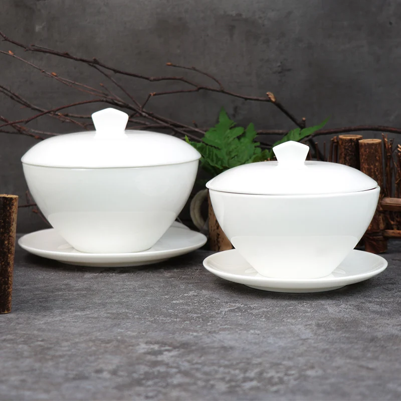 Миска 6 дюймов с крышкой и блюдцем — набор тарелок для кремового французского лукового супа с ложкой