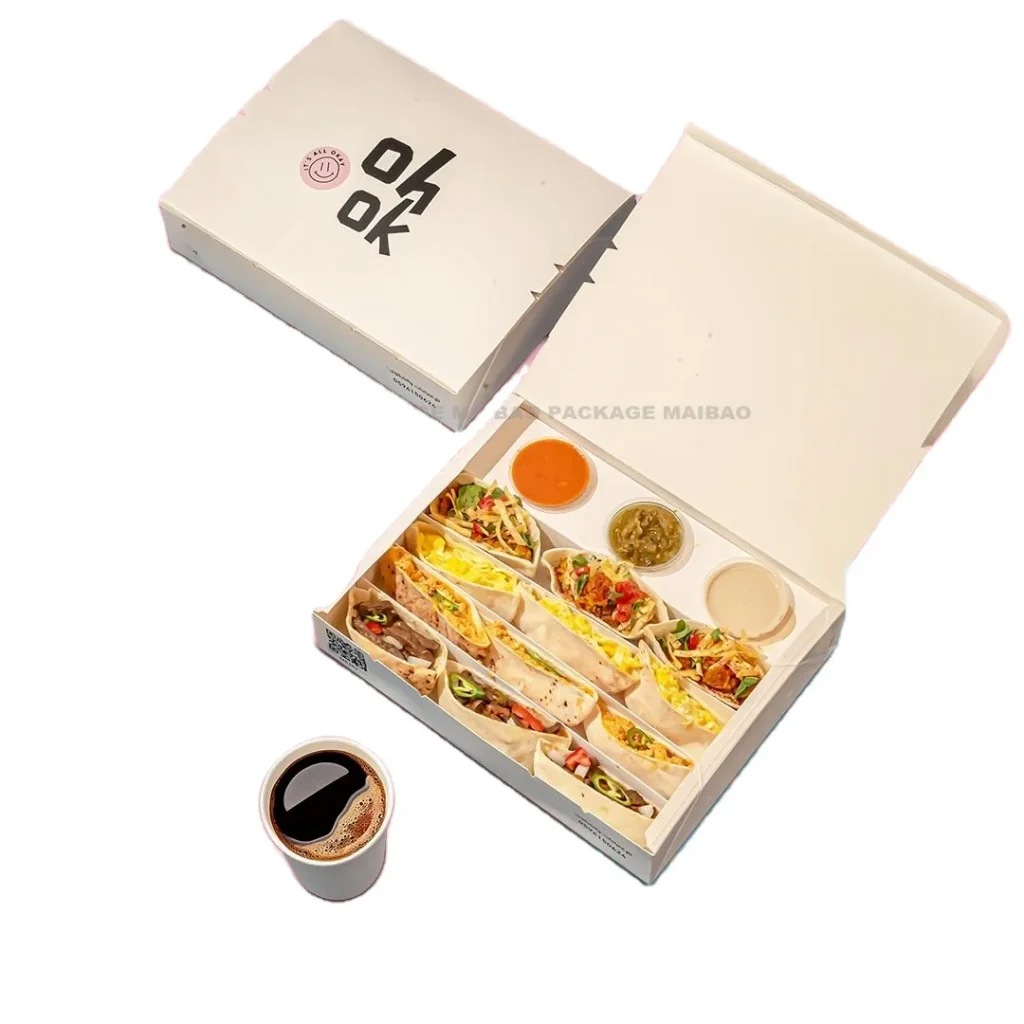 Индивидуальная печать пищевые бургер упаковочные коробки оптовые пользовательские скидки пищевые коробки для бумаги экологически чистые картофель фри коробка
