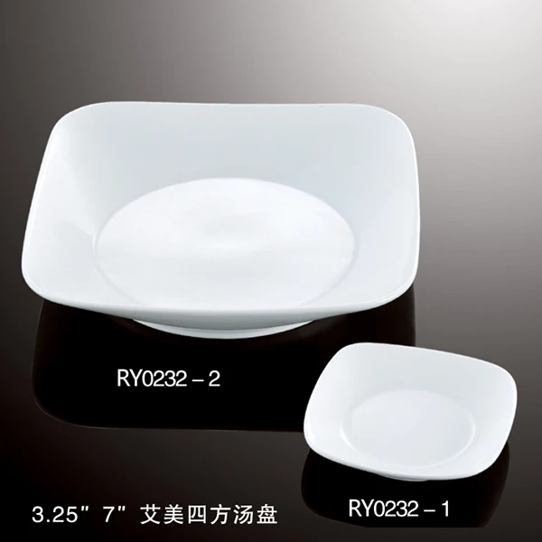 Оптовая продажа, индивидуальный современный дизайн, керамический фарфоровый обеденный сервиз, белая посуда для ресторана, фарфоровый набор посуды