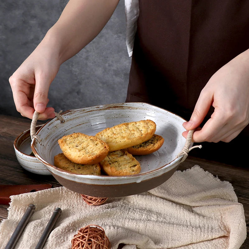 Чаочжоу керамическая винтажная тарелка керамическая посуда столовая посуда супница тарелка для суши тарелка посуда для ресторана