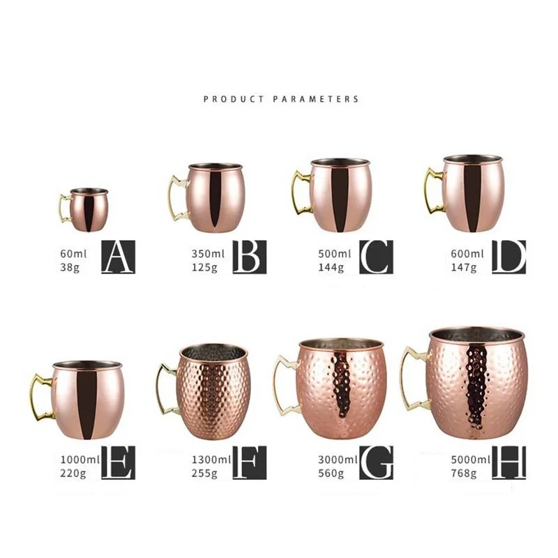 Московская кружка-мул, оптовая продажа, нержавеющая сталь с гравировкой, свадебная чашка для вина, вечерние чашки для пива, коктейля, медная кружка, кованая