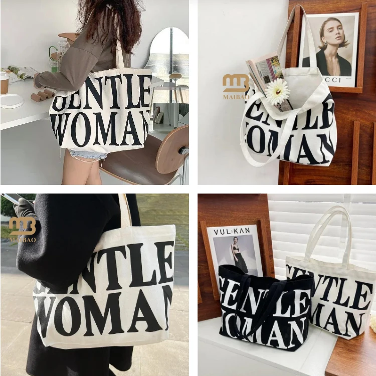 Персонализированная милая холщовая сумка с принтом логотипа на заказ, Рождественские холщовые сумки-тоут для женщин, многоразовые хлопковые холщовые подарочные сумки для покупок