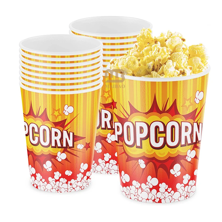 Индивидуальные маленькие и большие размеры в полоску, простые 3, 200 мл, эко-одноразовая упаковка для пищевых продуктов, закуски, картофельные чипсы, поп-корн, попкорн, бумажные стаканчики