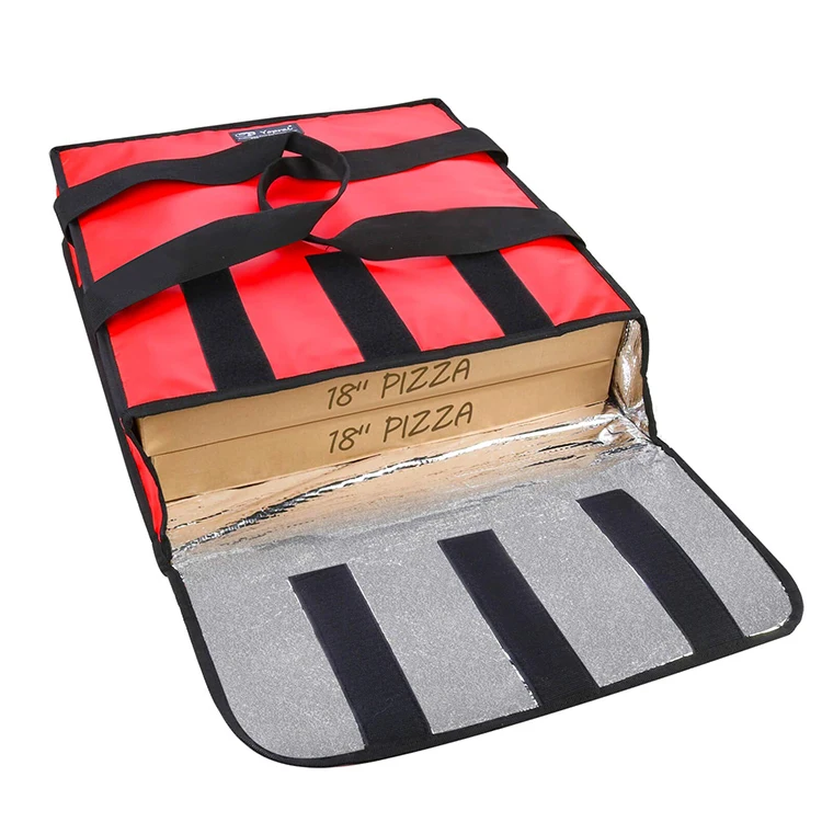Водонепроницаемые сумки с принтом для ресторана, коммерческие термосумки с подогревом для переноски обеда, изолированные сумки-холодильники для доставки горячей еды, пиццы