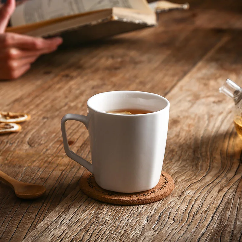Высококачественная белая керамическая чашка для гольфа для роскошного отеля и домашнего использования, декоративная кружка для чая и кофе