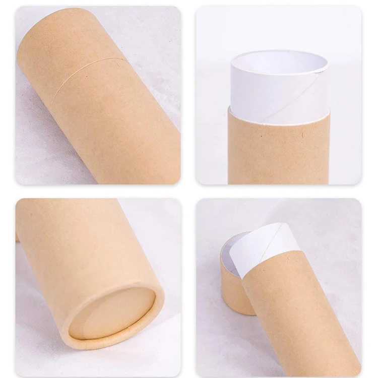 Бесплатный образец, хорошая поставка, пищевая бумажная тубусная коробка, нестандартный контейнер, круглая упаковка, упаковка для чайного бумажного цилиндра