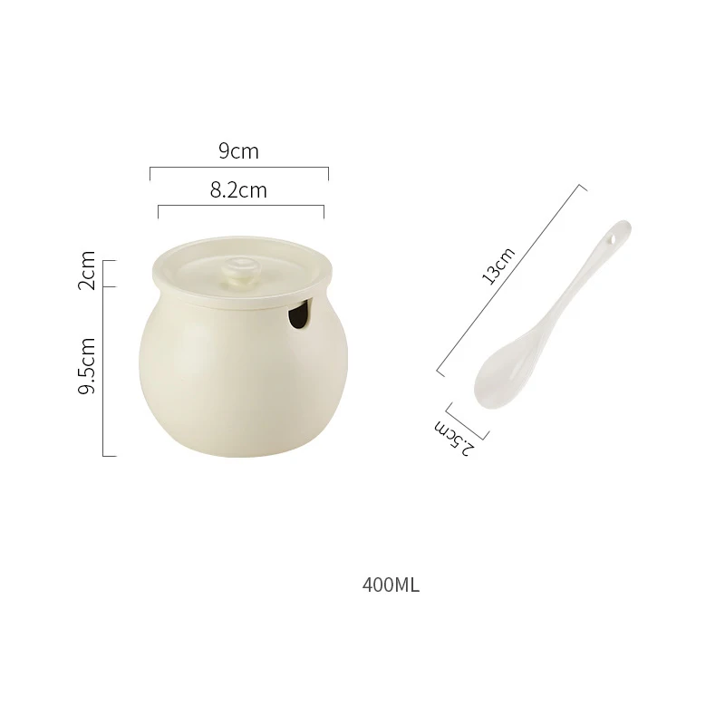 High Quality Ceramic Lard Tanks Household High-temperature Resistant Jars Kitchen Seasoning Jars