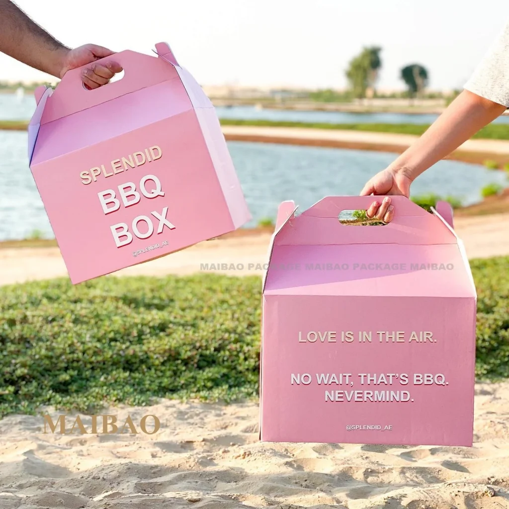 Изготовленная на заказ круглая крафт-упаковочная коробка для ресторана, общественного питания, одноразовая биоразлагаемая квадратная пищевая бумажная коробка для фаст-фуда