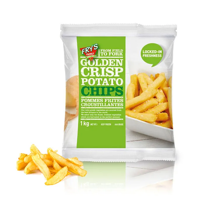 Картофельные чипсы с принтом на заказ, пакет для картофеля фри, овощные креветки, упаковочная сумка для замороженных продуктов, полиэтиленовые пакеты для упаковки замороженной курицы