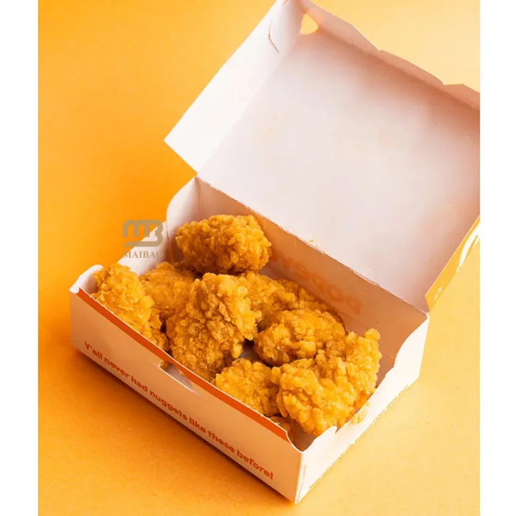 Одноразовые картонные коробки для фаст-фуда на заказ, упаковочные коробки для ланча, гамбургера, жареной курицы, бумажные коробки для картофеля фри на вынос