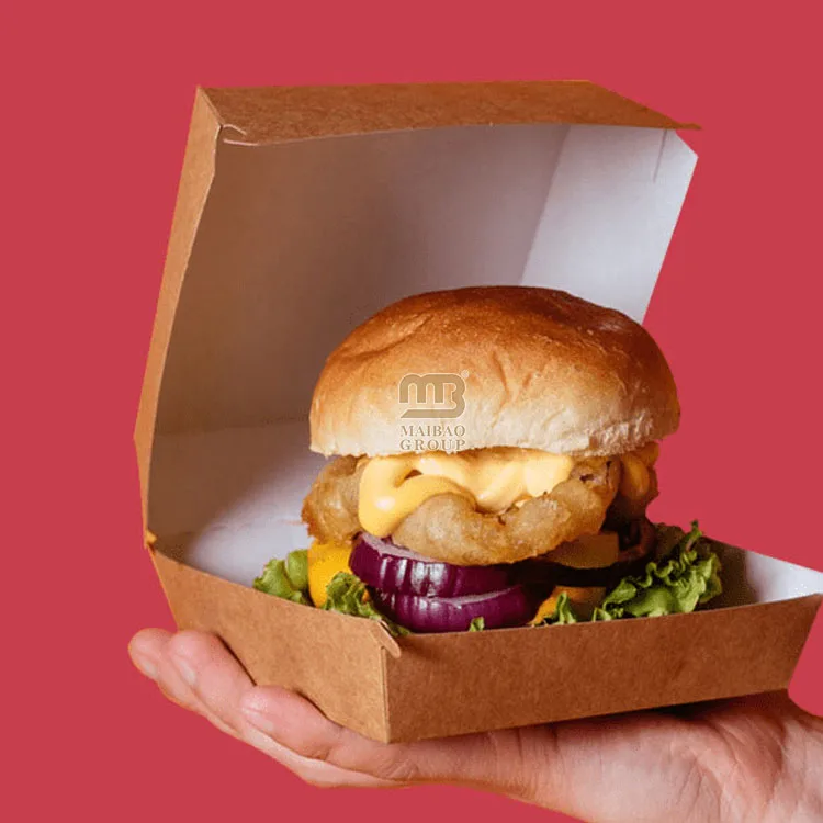 Одноразовый контейнер для еды на вынос, чип для картофеля фри, коробка для хот-догов, фаст-фуд, упаковка для гамбургеров с жареной курицей, коробка для гамбургеров