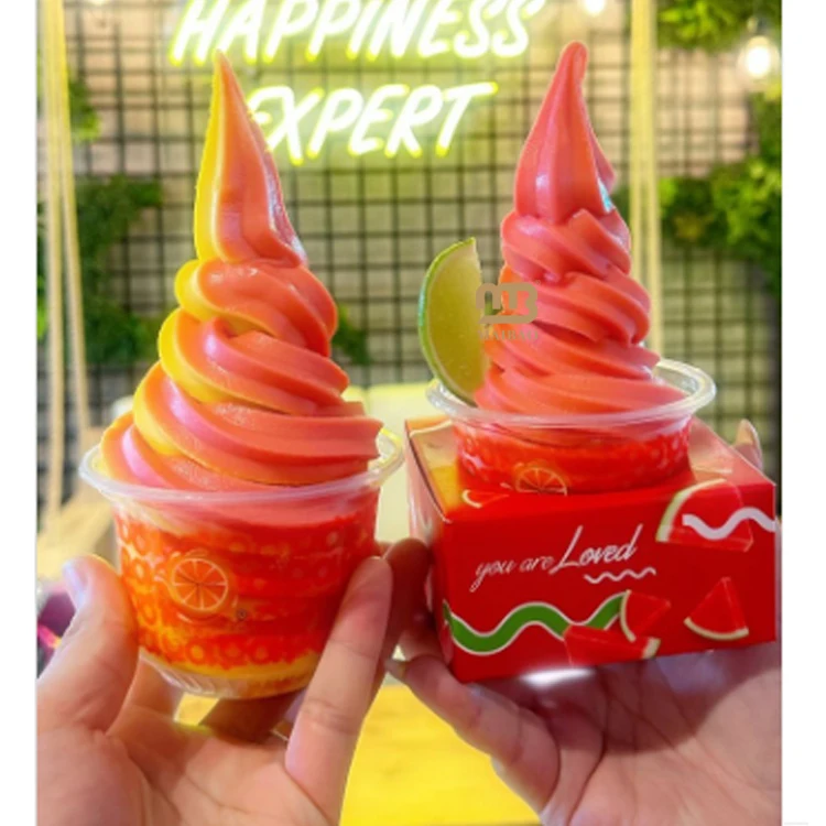 Экологически чистые одноразовые пластиковые чашки для йогурта емкостью 250 мл, изготовленные на заказ пластиковые чашки для мороженого для домашних животных, одноразовые пластиковые миски, вставная упаковочная коробка