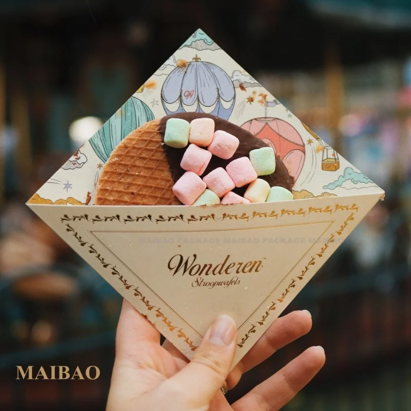 Водонепроницаемые и жиронепроницаемые коробки для упаковки пищевых продуктов, чашка для мороженого, медвежонок, пузырьки, вафли, вафли, конусные рукава