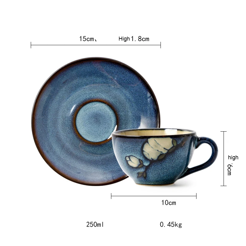Hot Sale Modern Design Bone China Coffee Mug and Tea Cup Set Espresso Ceramic Cup and Saucer for Parties Perfect Drinkware