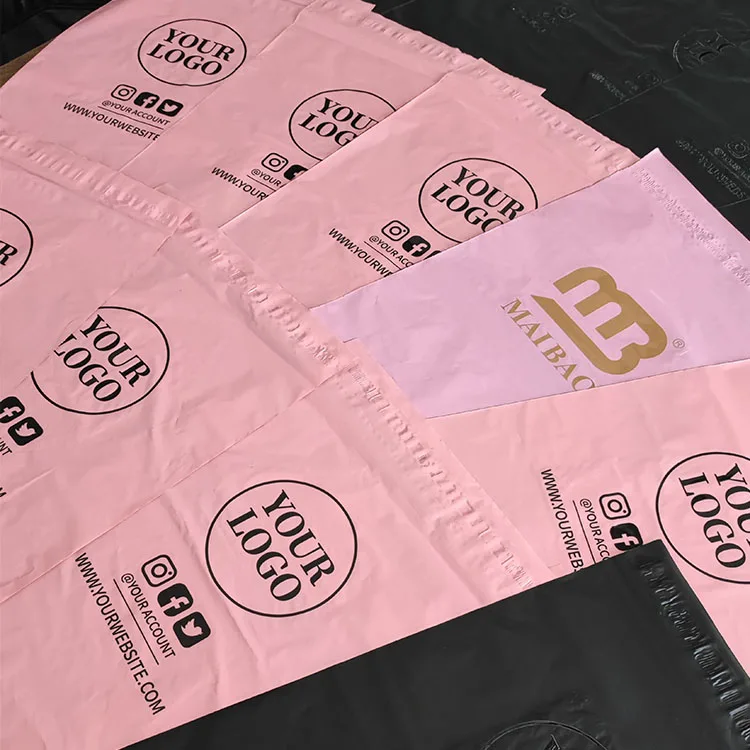 Экологичный устойчивый биоразлагаемый пластик, доставка, почтовая доставка, полиэтиленовый почтовый пакет, курьерские листовки, полиэтиленовый пакет