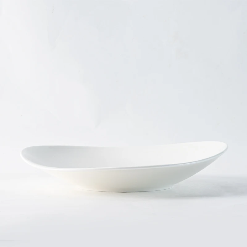 Посуда Chinabrett в скандинавском стиле, простая керамическая посуда, столовая посуда для ресторана, отеля, белая глазурованная фарфоровая посуда, наборы столовой посуды