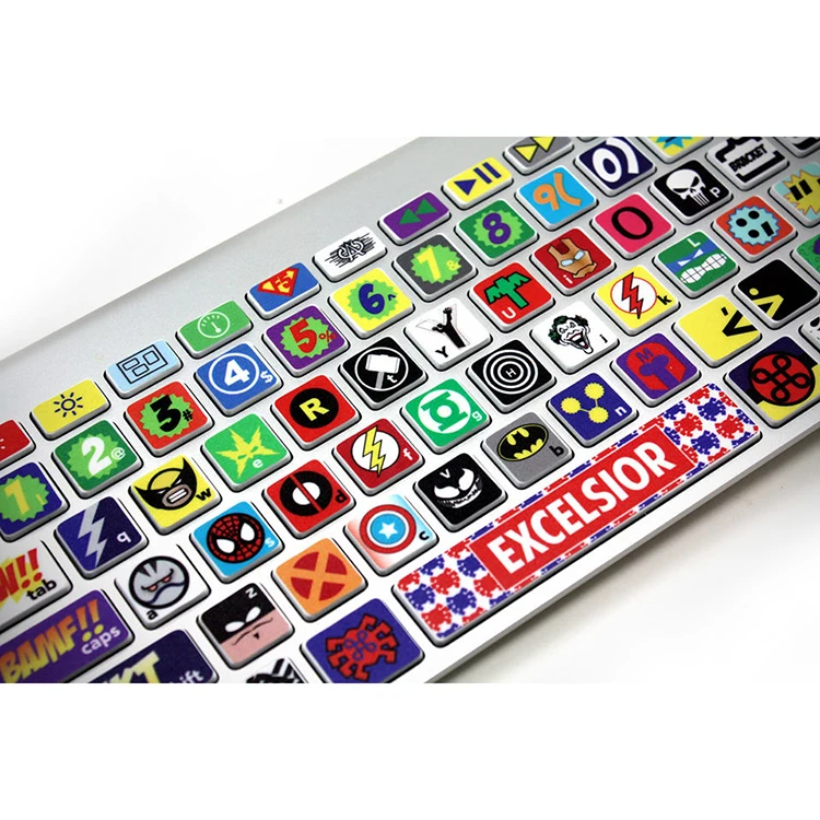 Цветная наклейка на клавиатуру компьютера, камеры, ноутбука, наклейка на заднюю панель, виниловые наклейки, набор для ноутбука, наклейка, этикетка