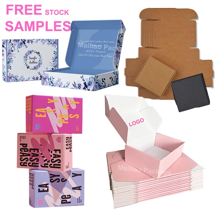 Индивидуальный логотип, детские нагрудники, одеяло для новорожденных, носки, одежда, подарок, почтовая посылка, доставка, почтовая бумажная коробка, упаковка