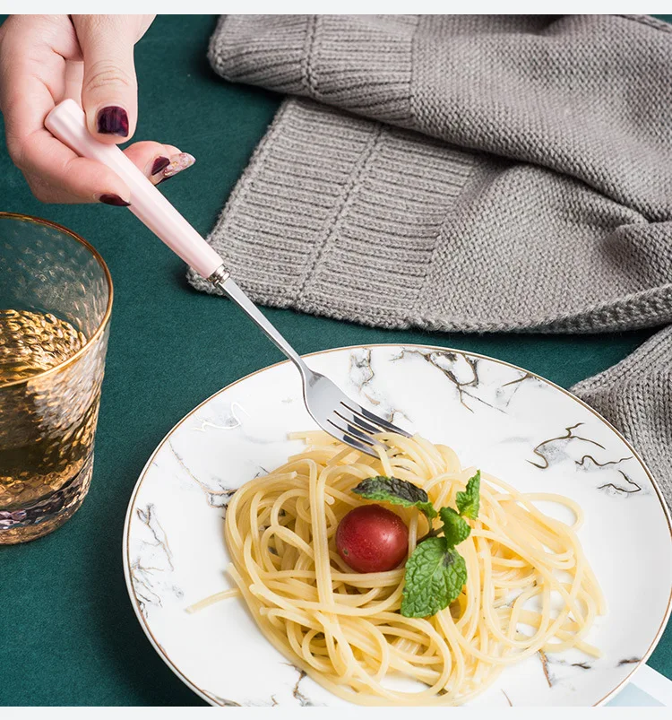 Children’s Portable Flatware Set Stainless Steel Cutlery with Ceramic Handle Includes Knife Fork Chopstick Storage Box