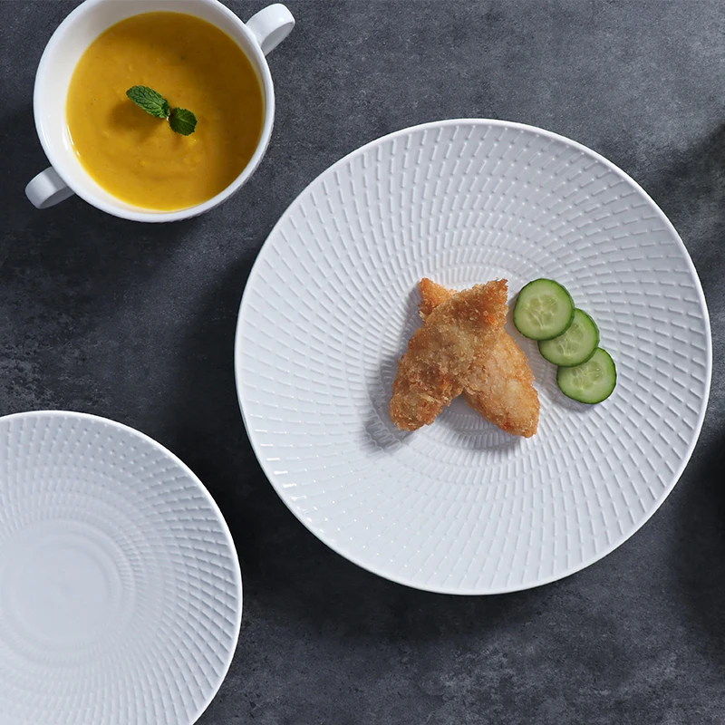 Оптовая продажа керамической сервировочной посуды Ресторанные керамические тарелки Посуда для вечеринок Банкетные тарелки Керамическая тарелка Посуда