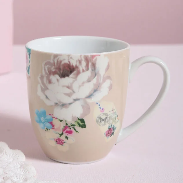 Luxury Ceramic Coffee Cup and Saucer Set Home Garden Style Kettle Customizable Logo for Afternoon Tea