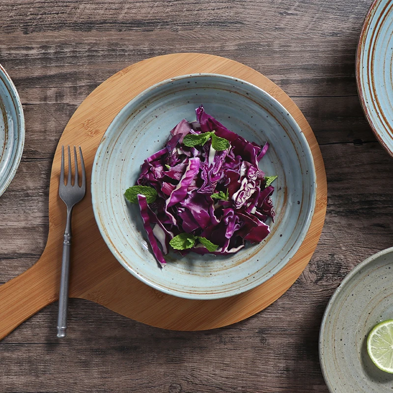 Фарфоровая тарелка и посуда Vaisselle Western Retro Piatto Flat Assiette Vaissell для ресторана, набор керамической посуды