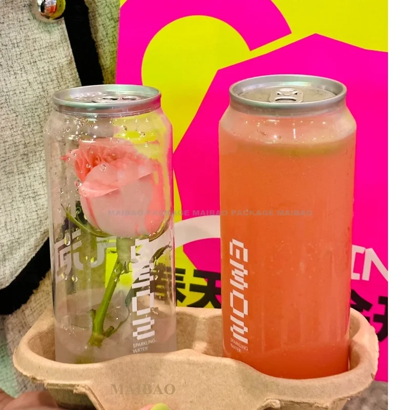 Прозрачные банки для домашних животных, заводские индивидуальные пищевые пластиковые пустые бутылки для хранения молока и фруктового сока