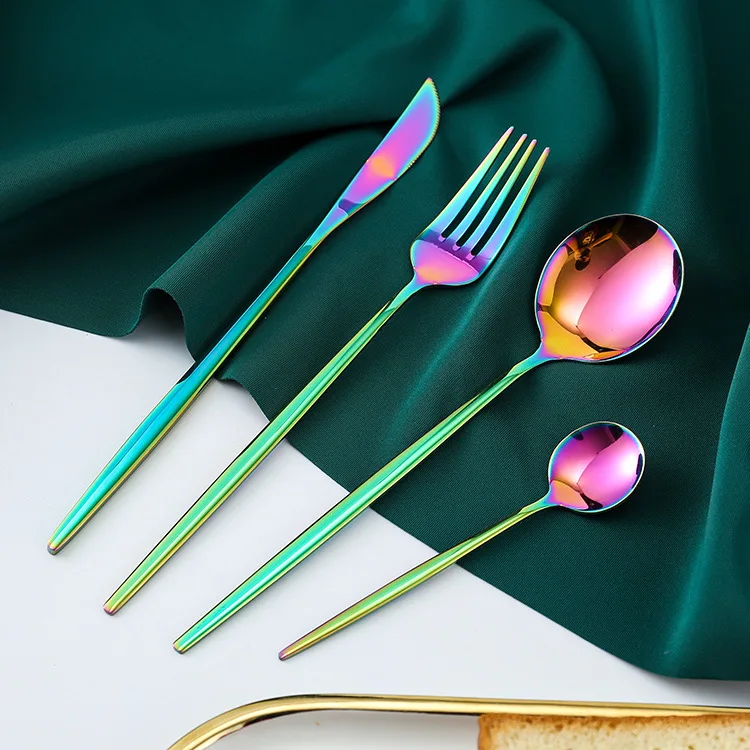 Высококачественная вилка, нож, ложка, столовые приборы из нержавеющей стали, подарочный набор для ресторана, свадебной выпечки