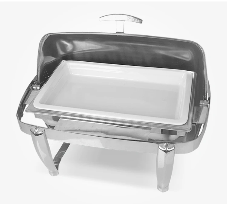 Чаочжоу керамические тарелки с отделениями, толстая посуда, подогреватель для шведского стола, белая фарфоровая тарелка для кейтеринга, отеля, ресторана