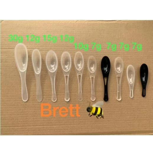 Горячая продажа пищевого пластика PP ложка для меда с алюминиевой пленкой из фольги оптом