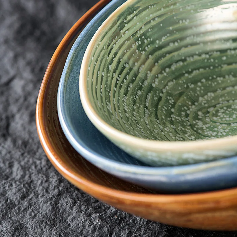 Овальная салатница необычной формы, посуда и тарелки, ресторанная тарелка Platos Sous Assiettes, фарфоровая тарелка для супа