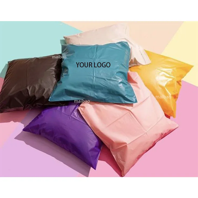 Пользовательский розовый конверт для доставки, экологически чистый пластиковый курьерский флаер, сумка для экспресс-упаковки, черный полиэтиленовый почтовый пакет для одежды