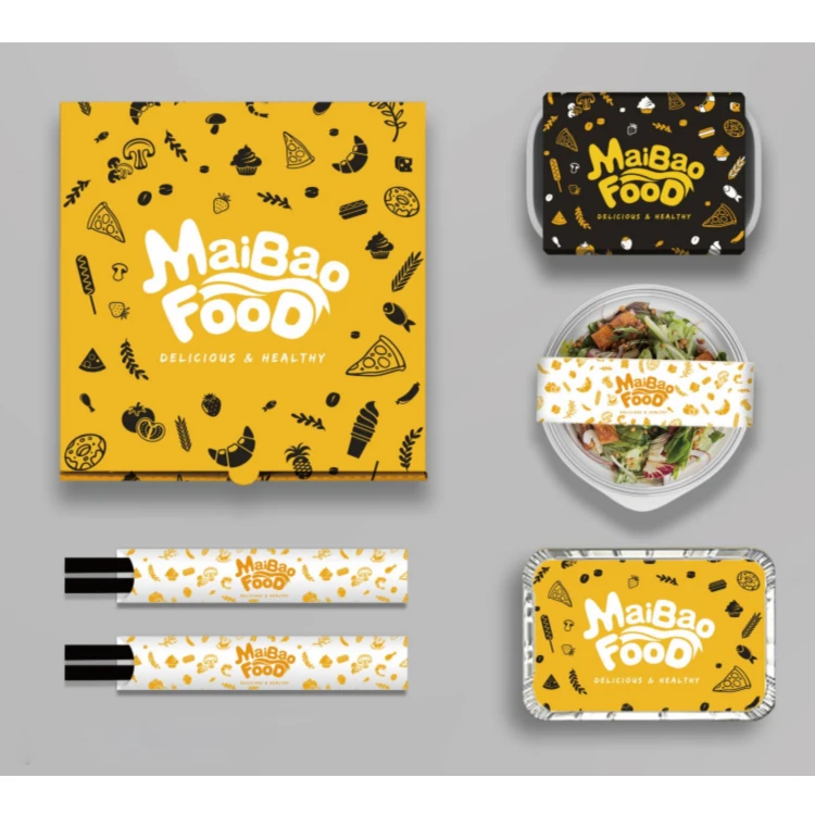 Оптовая продажа на заказ, крафт-лапша, гамбургер, упаковка для обеда, одноразовая бумага, коробки для еды на вынос и чашки