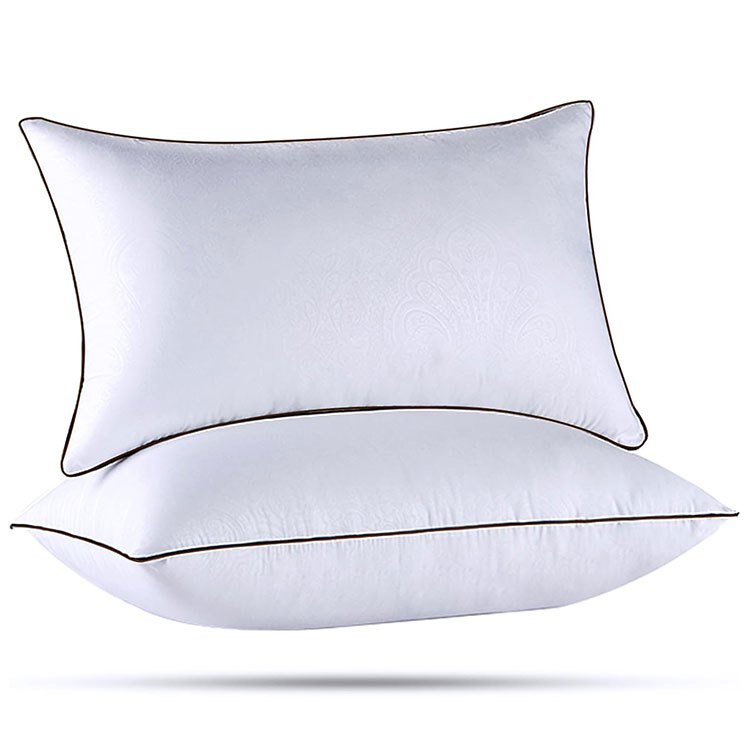 Σετ μαξιλαριών κρεβατιού πολυτελείας ξενοδοχείου OEKO φιλικό προς το δέρμα, αναπνεύσιμο εναλλακτικό σετ μοντέρνου μεγέθους μικροϊνών με συμπαγές σχέδιο