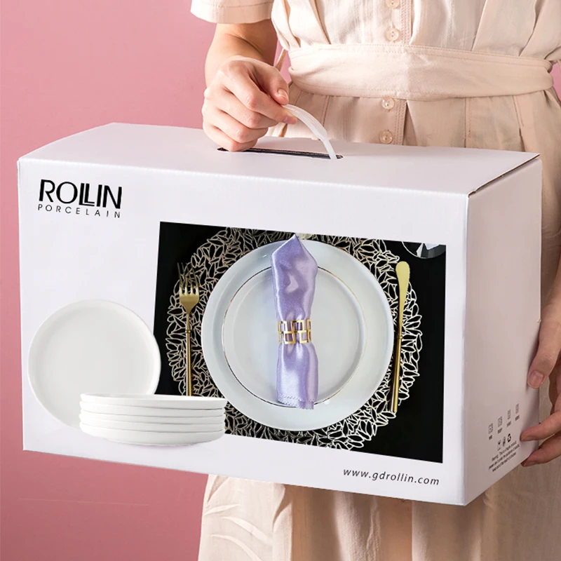 Белая фарфоровая тарелка, тарелки по индивидуальному заказу, посуда для ресторана, керамическая посуда, сервировочная посуда для общественного питания
