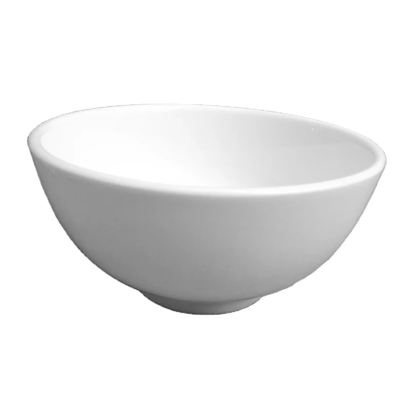 Отель и ресторан круглая толстая фарфоровая миска для риса для ресторана